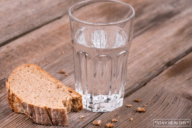 Dieta pe apă și pâine
