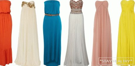 Короткие и длинные платья без бретелек