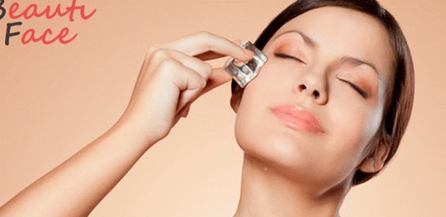 Gheață cosmetică pentru față