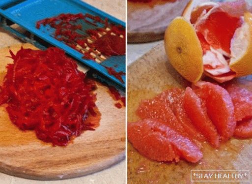 Spanac, salata de grapefruit si caprabrânză