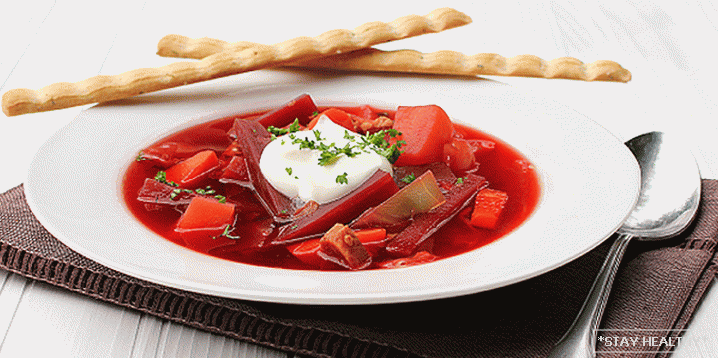 Câte calorii în borscht