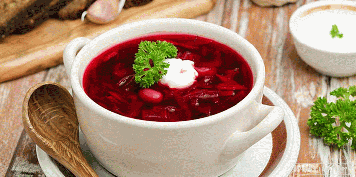 Câte calorii în borscht