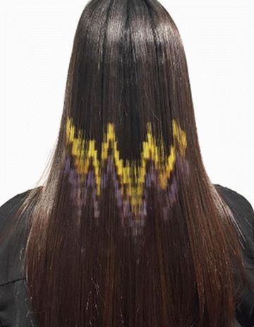 Ecranul de pixel de artă luminează tineret graffiti de colorat de păr